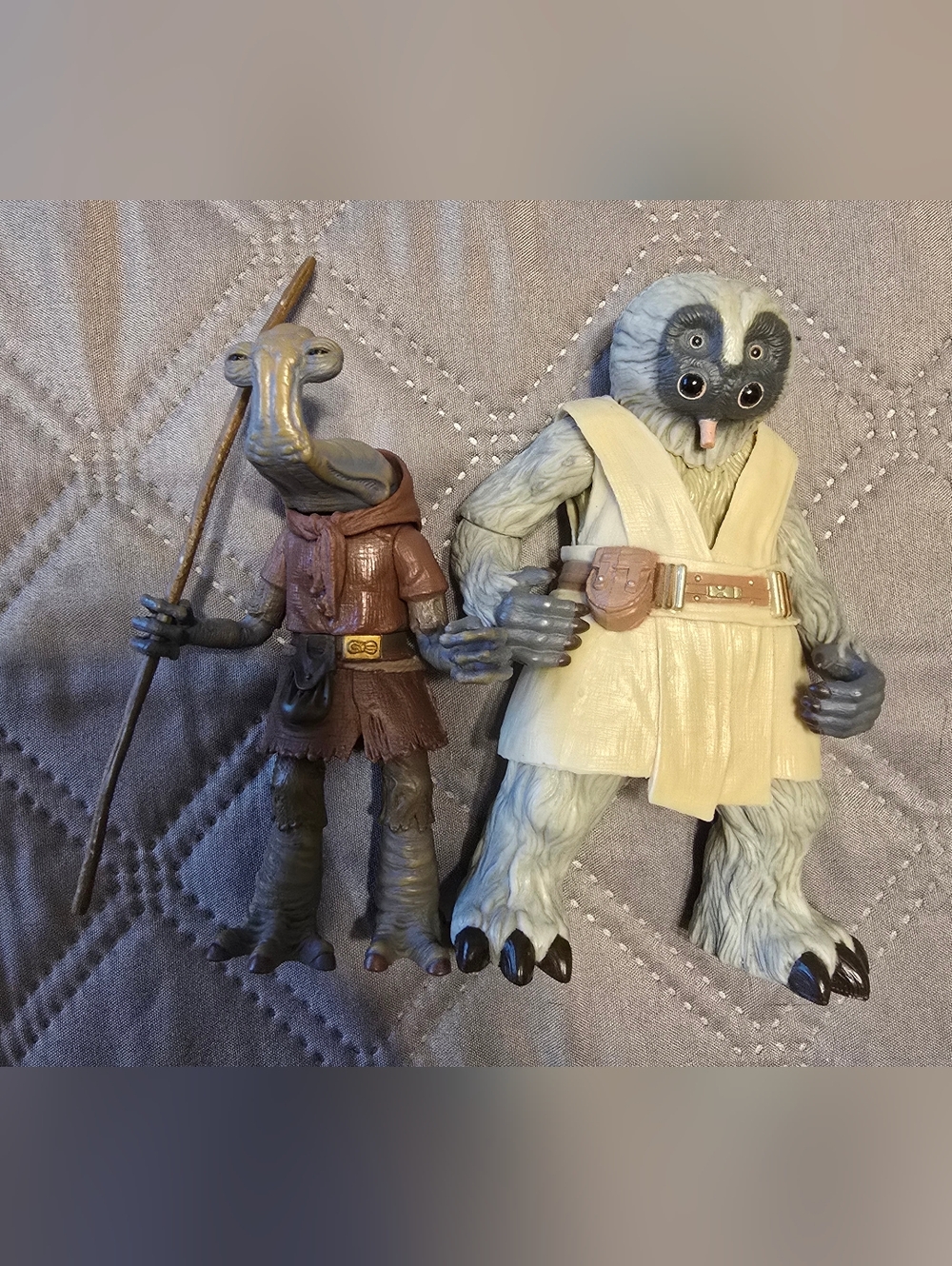 Vintage 2006 Hasbro Star Wars Momaw Nadon And  Foul Moudama Action Figures